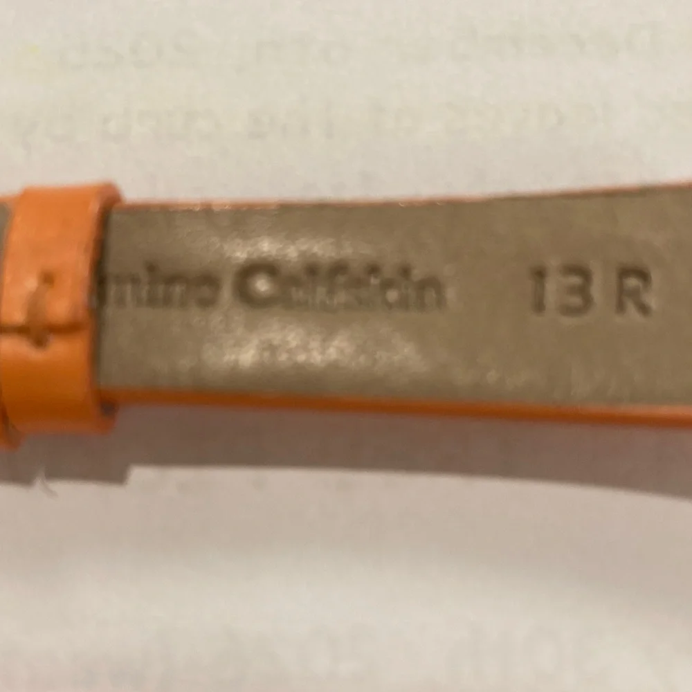 TechnoMarine watch strap, calfskin, 13R, pinkish orange color